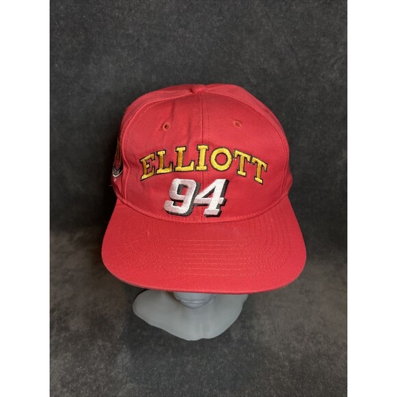 Vintage 90s McDonald's Racing Team Bill Elliot 94 Promo Snapback Hat Red 1995 - Picture 1 of 8